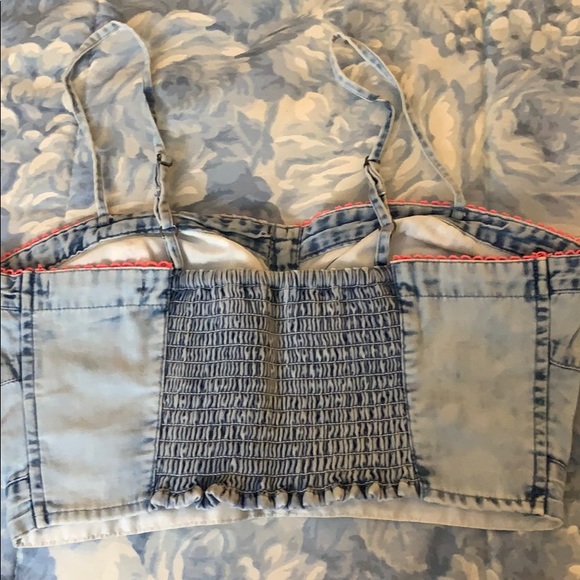 American Eagle denim-ish style crop top - Picture 2 of 5